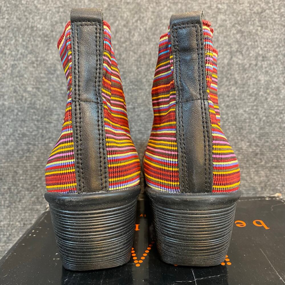 New Bernie Mev Womens 41 US 10.5 Multicolored Red Maile Wedge Comfort Ankle Boot - Picture 3 of 8